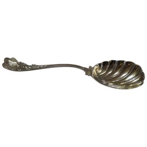 Products: Art Nouveau Silver Plated Serving Spoon - 1892