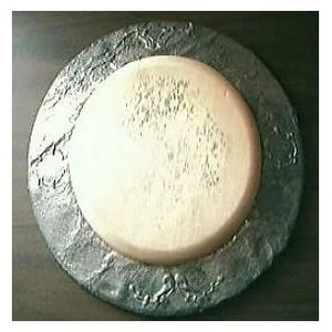Products: Edwardian Period Art Nouveau Pewter Lined Breadboard