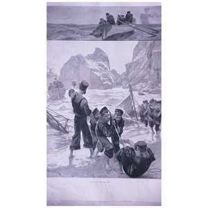 Products: A Holiday For The Crew' Full Page from The London Illustrated News Sept. 1895