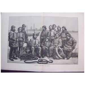 Products: A Life Boat Crew Ready For Service' - Illustrated London News Nov. 5 1881