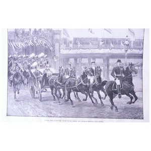 Products: German Army Manoeuvres' Full Page from The London Illustrated News 1895