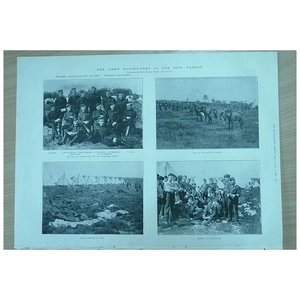 Products: The Army Manoeuvres in The New Forest' Two Full Pages From The London Illustrated News 1895