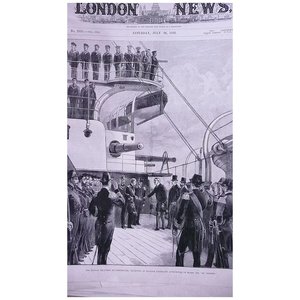The Italian Squadron at Portsmouth' Front Page from The London Illustrated News July 1895