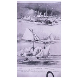 The Royal Yacht Squadron Regatta at Cowes' Full Page from The London Illustrated&hellip;