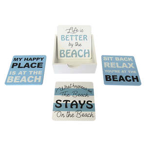 Beach coasters Set of 4