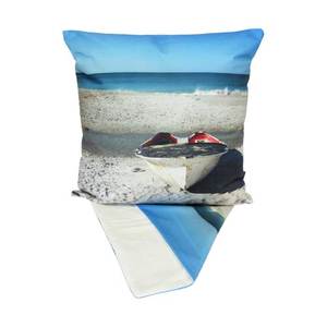 NZ boat on beach cushion cover
