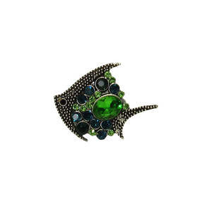 Jewellery: Tropical fish green snap