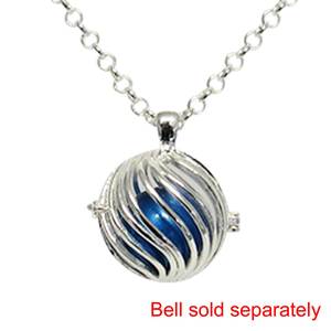 Angel Caller open swirl silver