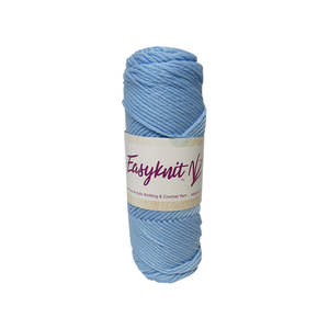 Yarn: EasyKnit premium yarn light blue