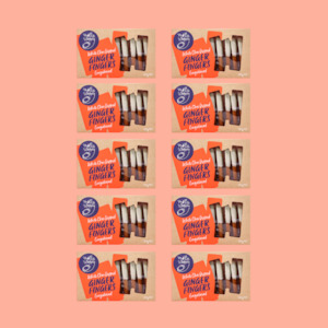 cookie cartons: Artisan Gingerbread White Choc Dipped Ginger Fingers 165g 10/CTN