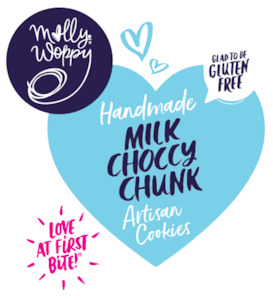 Molly Woppy Cookie Refillery: JAR LABEL GF Milk Choccy Chunk