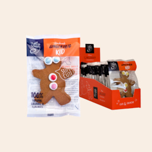 Single Wrapped Cookies: Grab'N'Go Gingerbread Kid 21g 18/SLV