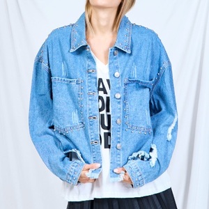 Products: Denim jacket with pearls