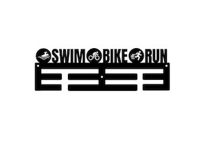Products: Swim Bike Run Medal Hanger My Medals NZ