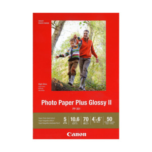 Disposable Cameras Film: Canon Photo Paper Plus Glossy II 6x4" (50pk)