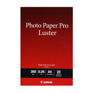 Disposable Cameras Film: Canon Photo Paper Pro Luster A4 size (20 sheets)