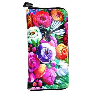 NZ Artwork Long Wallet - Fantail Irina