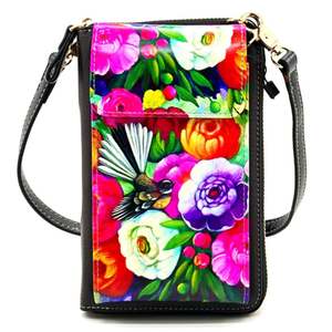 Fashion And Accessories: NZ Artwork Cell Phone Bag - Fantail Irina