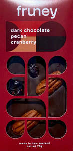 Fruney Chocolate: Fruney Dark Chocolate, Pecan & Cranberry