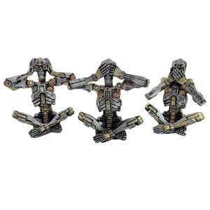 Steampunk: No Evil Steampunk Skeleton 3pce set