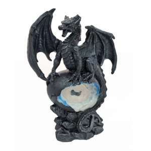 Black Dragon on Blue Geode (LED)