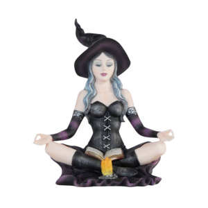 Steampunk: Purple Witch Sitting Reading