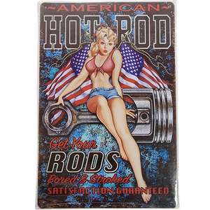 American Hot Rod Tin Sign
