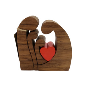 New Zealand Made Kiwiana: Four Person Rimu Koru