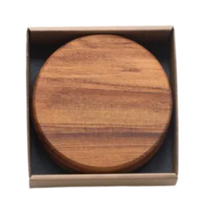 New Zealand Made Kiwiana: Rimu Coasters (set of four)