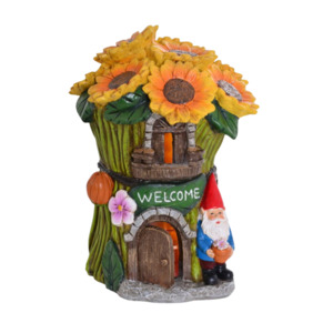 Garden Gnome Home - Sunflowers