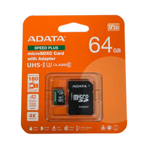 Disposable Cameras Film: Adata MicroSDXC Card Speed Plus with Adapter 64gb
