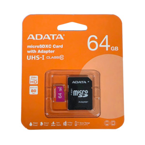 Adata MicroSDXC Card with Adapter 64gb