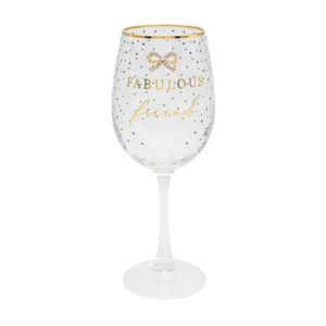 Gifts For Mum: Jewelled Wine Glass - Friend