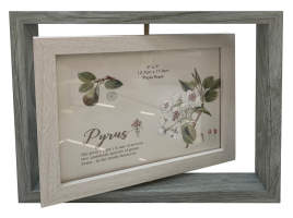 Paula 2 Sided Rotating 5x7 Frame Grey