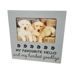 Photo Frames 1: Pet Photo Frame Hello & Goodbye 6x4