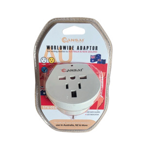 Travel Accessories: Sansai Worldwide Wall Plug Adaptor