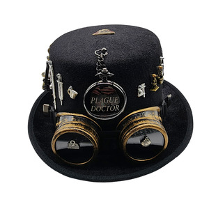 Steampunk Hat - Black Plague Doctor