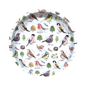 MF Bird Song Deepwell Tin Tray