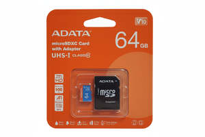 Disposable Cameras Film: Adata microSDXC 64gb Card with Adapter