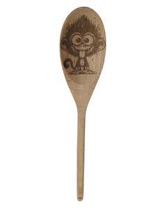 Wooden Spoon Oval - Monkey