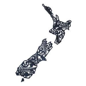 NZ Map Wall Art - Small