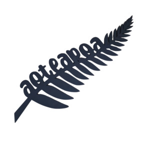 Novelty Signs: NZ Wall Art - Aotearoa Black Fern