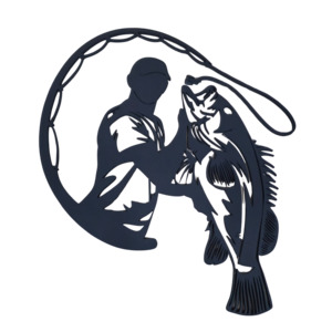 NZ Wall Art - Man Fishing