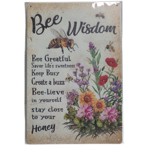 Art Tin Bee Wisdom