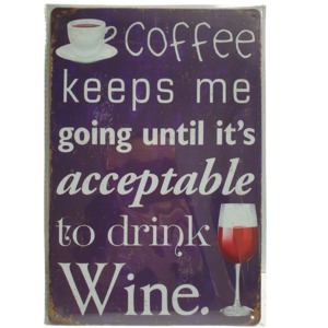 Art Tin Coffee Wine Cycle