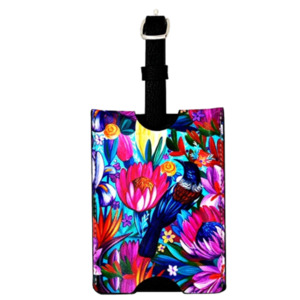 NZ Artwork Luggage Tag - Tui Floral