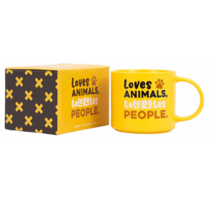 Kitchen: Cheeky Loves Animals Mug