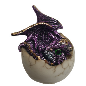 8cm Purple Dragon in Egg