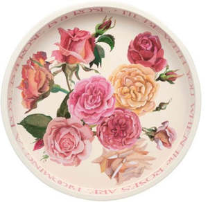 Gifts For Mum: EB Roses Pink Toast Words Deep Dish Tin Tray
