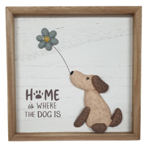18cm Plaque with Dog
